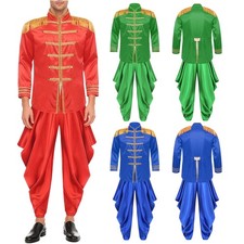 Men Outfits Carnival Costume Stage Performance Arab Prince Dress-up Loose Show
