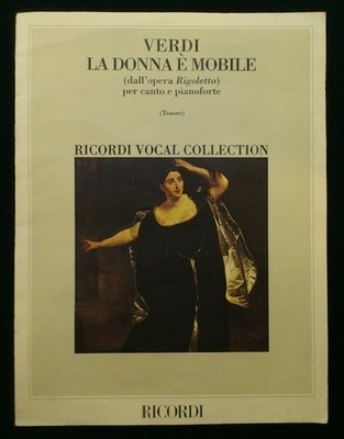 Verdi La Donna Mobile Sheet Music / Opera Song / 4 Pages / Vintage