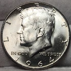 1964 D KENNEDY Half Dollar 90% Silver, Choice Uncirculated, JFK-64d