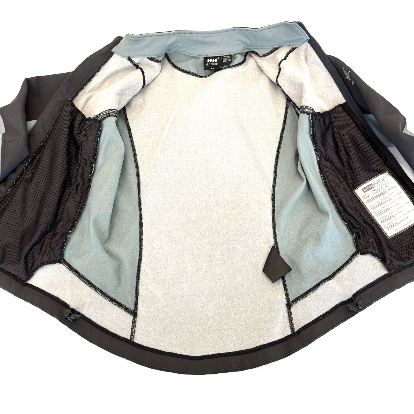 Helly Hansen soft shell full zip jacket gray blue… - image 4