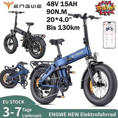 20 Zoll ENGWE Engine pro 3.0 Boost Elektrofahrrad 48V 15AH Fat Tires E-City Bike