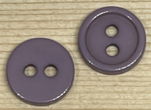 Purple 2-Hole Narrow Rim Buttons Size 3/8