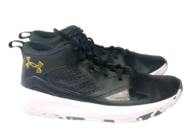 Under Armour Lockdown 5 Athletic Basketball Shoes Men's Size 10.5  Black