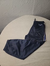 Vtg Tommy Hilfiger Men L Blue Nylon Blend Track Pants Windbreaker Joggers