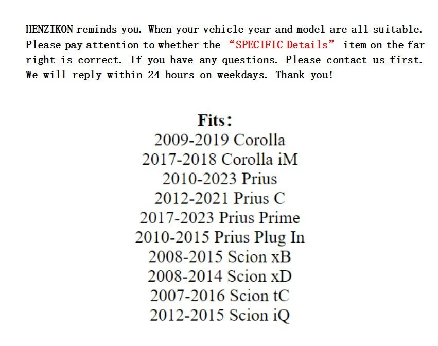 Pastilhas de freio traseiras genuínas Toyota Corolla Prius 2009-2019 FEITAS NOS EUA - Imagem 2 de 4