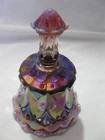 Fenton Pink Purple Iridescent Glass Bell Signed w/ Original Fenton Box