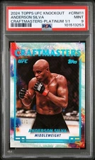2024 Topps UFC Knockout Anderson Silva Craftmaster Platinum 1/1 PSA 9 Mint Rare