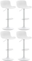 4Er Set Barhocker Almada Weiß