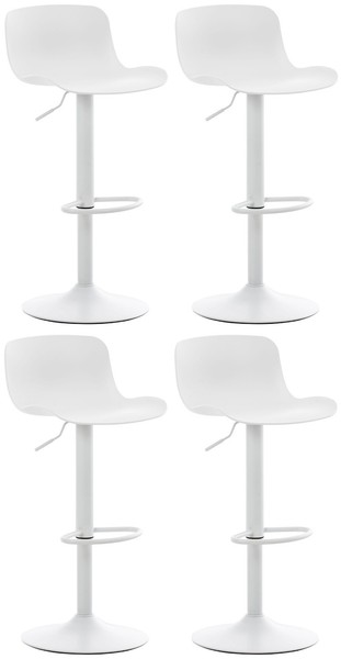 4Er Set Barhocker Almada Weiß-image