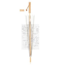 Fukusan Handmade Parasol Kit Natural Wood Type Rectangular Straight Shape Clear