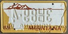 1988 Montana Dealer License Plate - Reverse Recycled Centennial Blank — photo 1