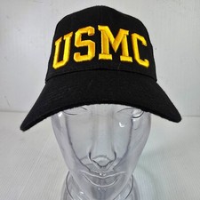 United States Marine Corps USMC Cap Hat - Strap Back - black