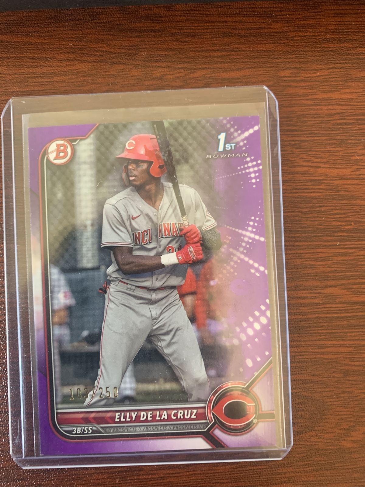 2022 Bowman - Prospects Purple Border #BP-50 Elly De La Cruz /250 (RC)