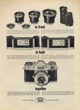 1962 Zeiss PRINT AD Ikon Contaflex Lens and Back System