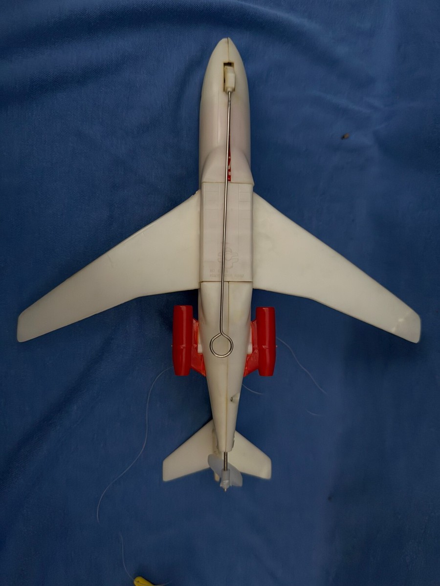 Vintage PAN AM Airlines Toy Tether Jet Plane Hong Kong Battery