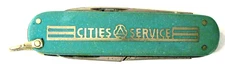 CITIES SERVICE GASOLINE advertising Pocket Knife multi blade xx