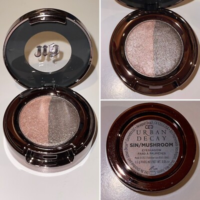 URBAN DECAY Eyeshadow Limited Edition DUO in Sin/Mushroom - Regular Size NWOB