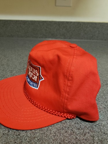 Louis Rich Slow Roasted Red Golf Hat Embroidered Ratchet Adjustment Unworn - Picture 3 of 8