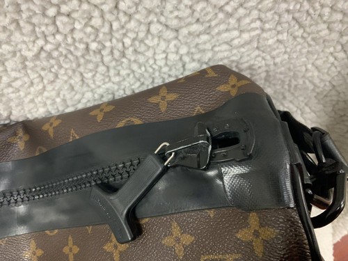 Louis Vuitton Waterproof Keepall Bandouliere Monogram Canvas 55 Travel Bag - Picture 7 of 17