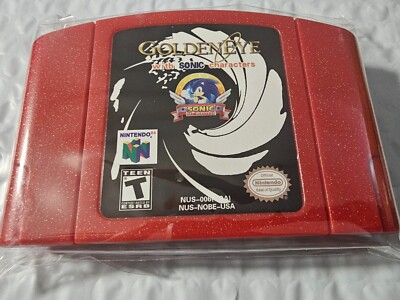 New Goldeneye 007 with Sonic Characters Nintendo 64 N64 Game