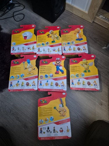 jakks pacific mario 4 inch figures lot Rare Sealed - Picture 9 of 9