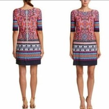 Eliza J Printed Paisley Dress