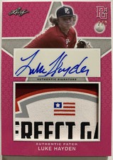 2020 LEAF PG NATIONAL SHOWCASE LUKE HAYDEN PATCH PINK AUTO 2/2