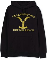 Yellowstone Dutton Ranch GroßEs Logo Herren Pullover Kapuzenpullover, Schwarz