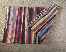 Reversible Multi Color Rag Rug 