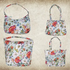 Set Of 4 Vera Bradley Tote, Crossbody, Hobo Shoulder Bag Sea Air Floral Travel