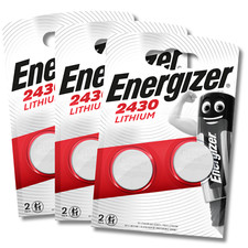 6x ENERGIZER CR2430 2430 Batteries 3V Lithium Coin Cell DL2430 *EXPIRY 02/2033*