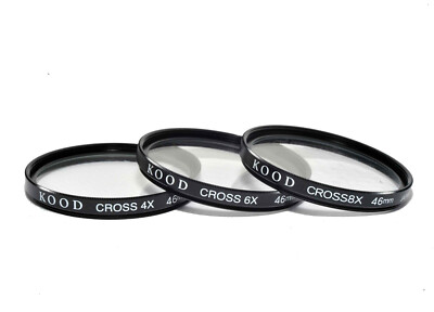 46mm Kood Star Filter Kit Star 4, 6 & 8 Star Effect Starburst 4 6 8