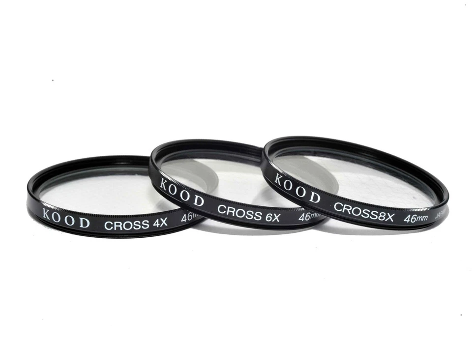 46mm Kood Star Filter Kit Star 4, 6 & 8 Star Effect Filter Kit Starburst 4 6 8 - Image 1 of 1
