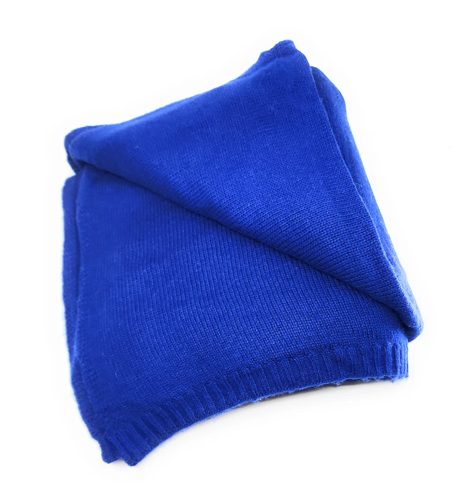 Cashmere Knit Soft Travel Wrap or Throw Blanket Handmade in Nepal 36" x 80" - Image 2 of 4