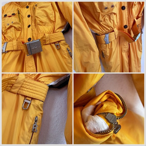 Amazing Rare BOGNER Markus Wasmeier Multi Pocket Cargo Ski Suit Yellow Size 40 - Picture 7 of 24