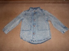 NEW, TODDLER BOYS DENIM SHIRT JACKET "SHACKET", SIZE 3T