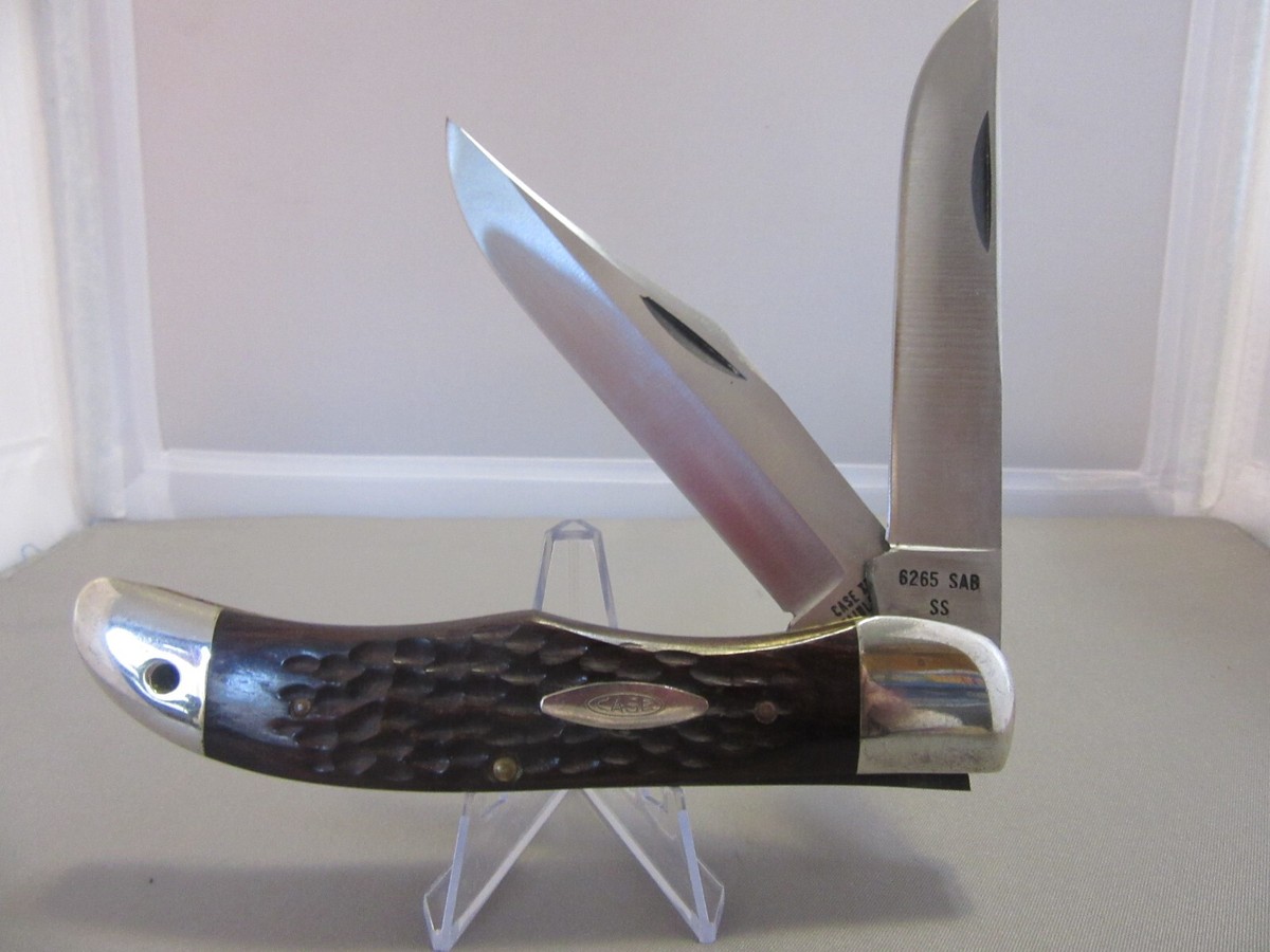 CASE XX U.S.A #6265 SAB SS 8 Dot-2 Blade Large Hunting Pocket