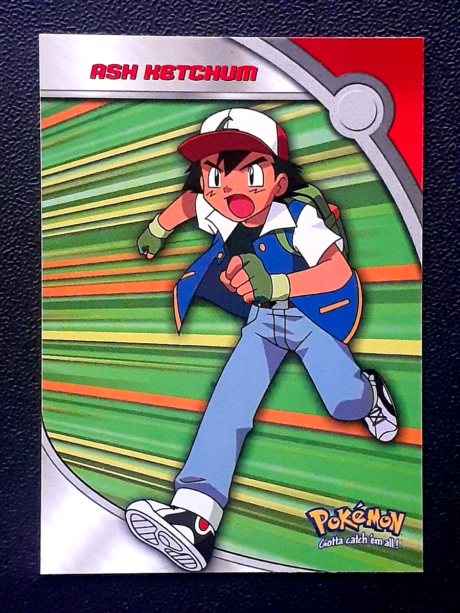 ASH KETCHUM 2000 TOPPS POKEMON TV ANIMATION SERIES 2 HEROES