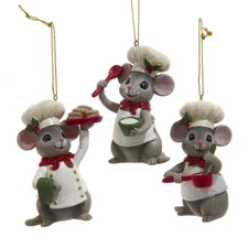 Nostalgic Mouse Chef Ornaments