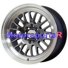 Xxr 531 16 16x8 20 Chromium Hyper Black Wheels Rims Deep Dish Lip 4x100 Stance