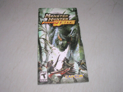 Monster Hunter Freedom Unite (Playstation Portable PSP) Instruction Manual