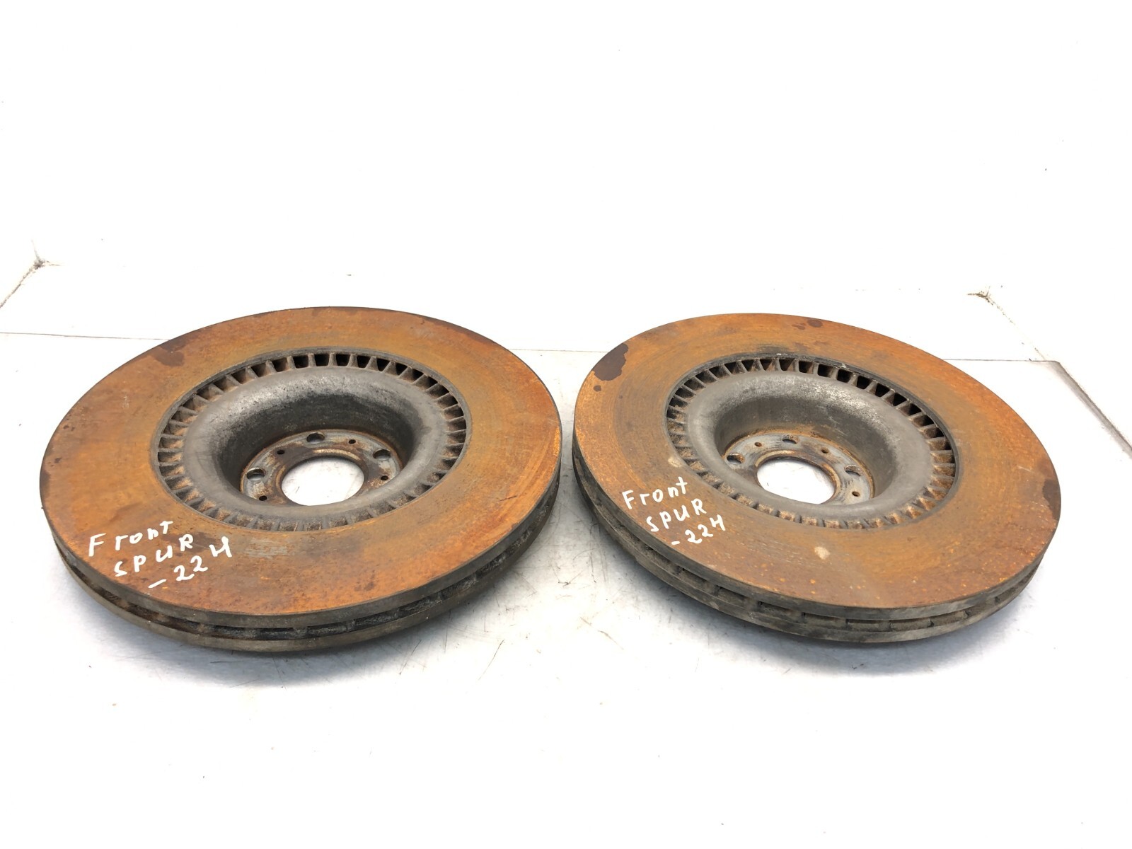 2006-2019 BENTLEY FLYING SPUR AWD FRONT BRAKE DISC ROTOR SET X2 OEM