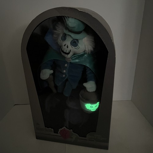 Disney Parks Haunted Mansion Hatbox Ghost Limited Glow In Dark Peluche Gargoyle - Foto 18 di 18