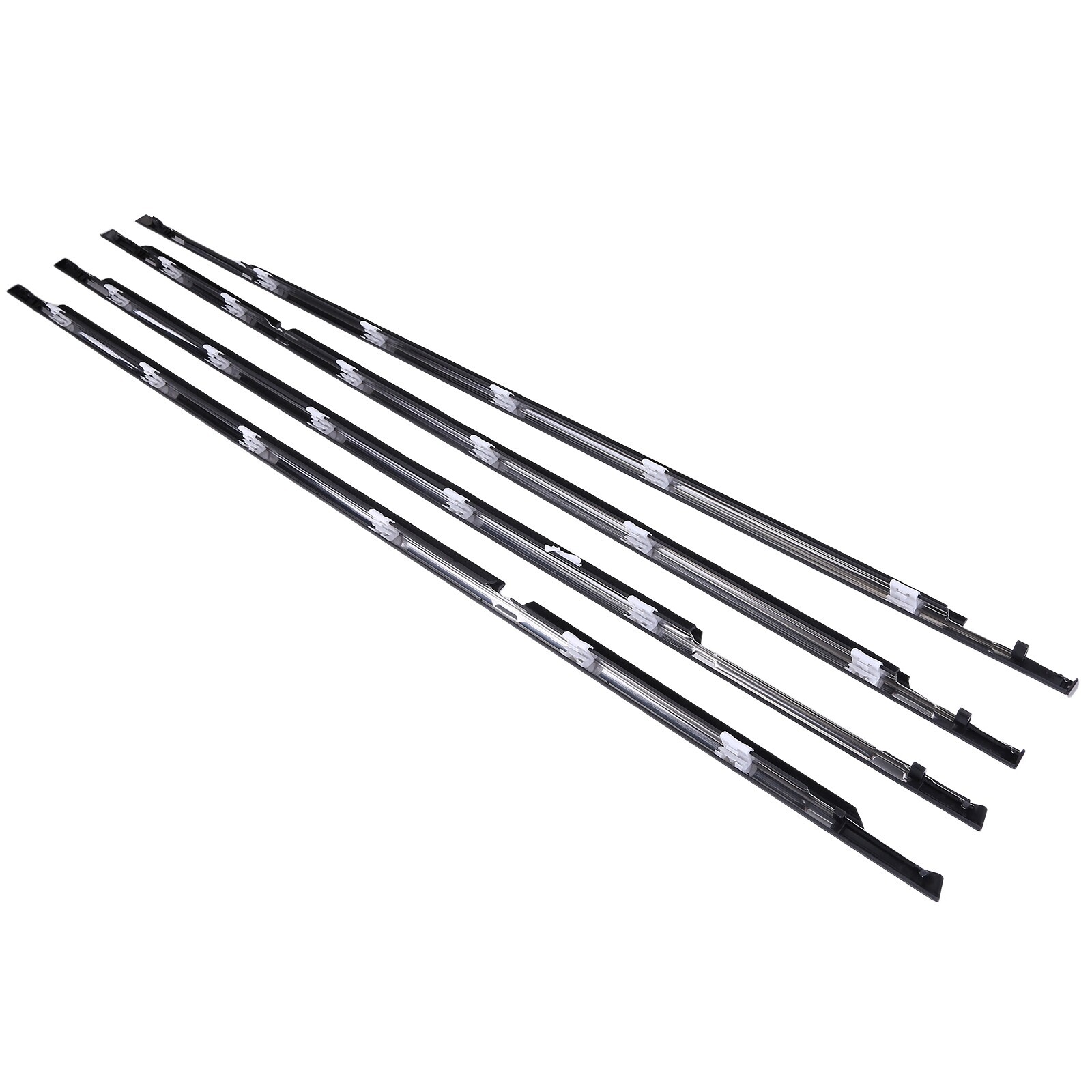 4PCS Front Rear Door Belt Moulding Weatherstrip Set for 2002-2006 Toyota Camry