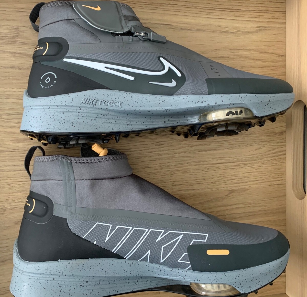 NIKE AIR ZOOM INFINITY TOUR NEXT% SHIELD IRON GREY WATERPROOF GOLF