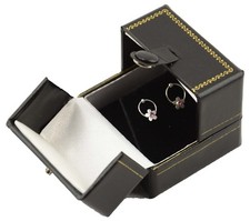Luxury Leatherette Earring Box High Quality Jewellery Earring Presentation Case