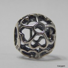 New Authentic Pandora Charm Primrose 791489 Bead W Tag Suede Pouch