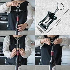 Evriholder Winged Corkscrew, Standard, Silver Wine Bottle Opener Wine Open