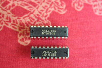 10 Stück SN74HC245N / Bustransceiver Tri-State Octal Bus von Texas Instruments