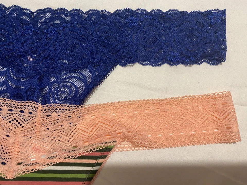 Flirtitude Womens New Lot Of 2 XL Extra Large Multi Color Thong Panties - Image 3 of 4